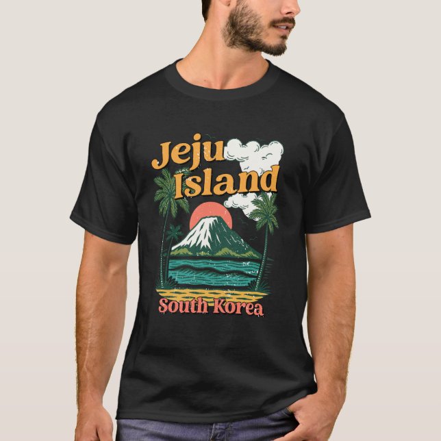 Camiseta Isla Jeju Corea del Sur Viajes Recuerdo Coreano  (Anverso)