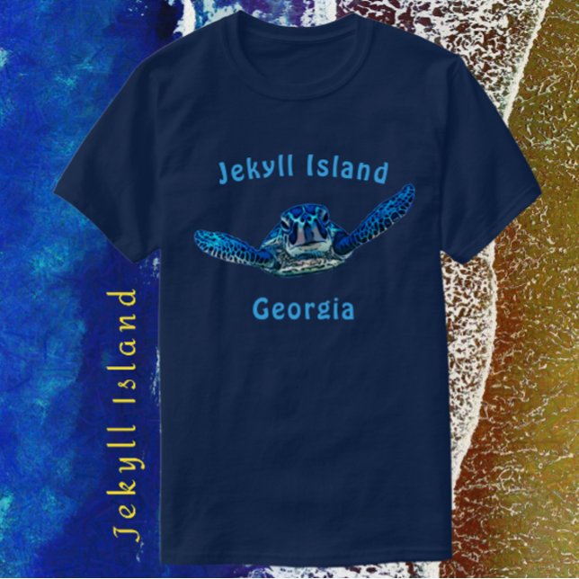 Camiseta Isla Jekyll Georgia asombrosa tortuga marina (Subido por el creador)