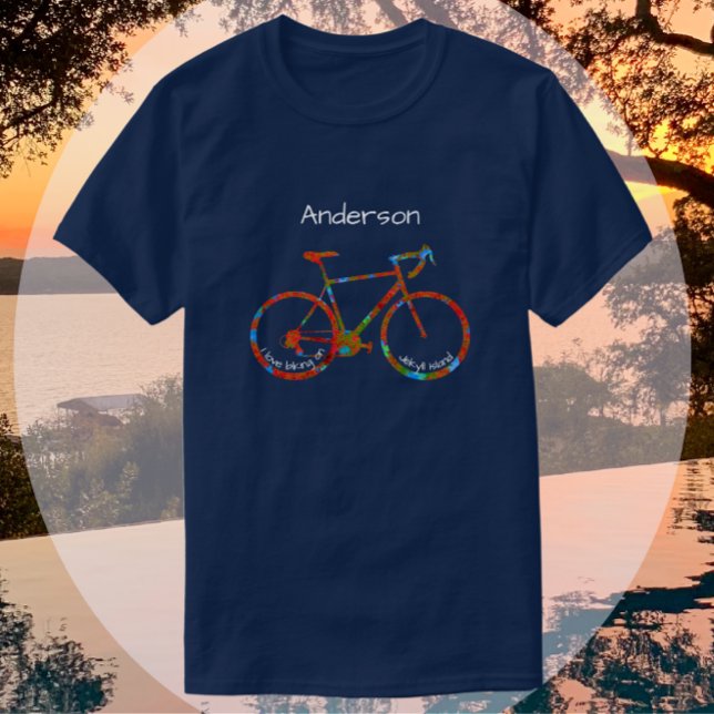 Camiseta Isla Jekyll Georgia I Love Biking T-Shirt (Subido por el creador)