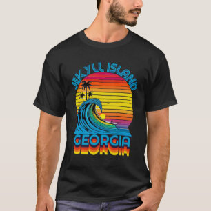 Camiseta Isla Jekyll Georgia Retro Langostinos Surf & Beach