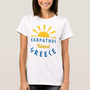 Camiseta Isla Karpathos, Grecia - Mujeres Sunshine