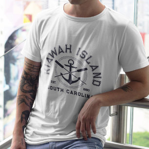 Camiseta Isla Kiawah Anchor de la Marina de Carolina del Su