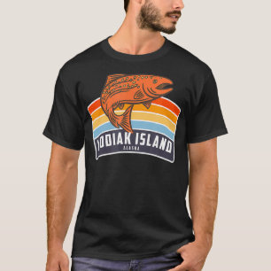 Camiseta Isla Kodiak Pesca de Salmón en Alaska