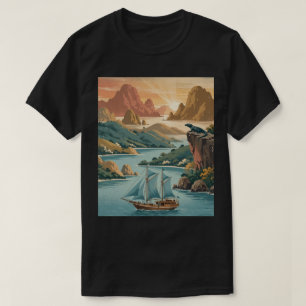 Camiseta Isla Komodo Retro Indonesia