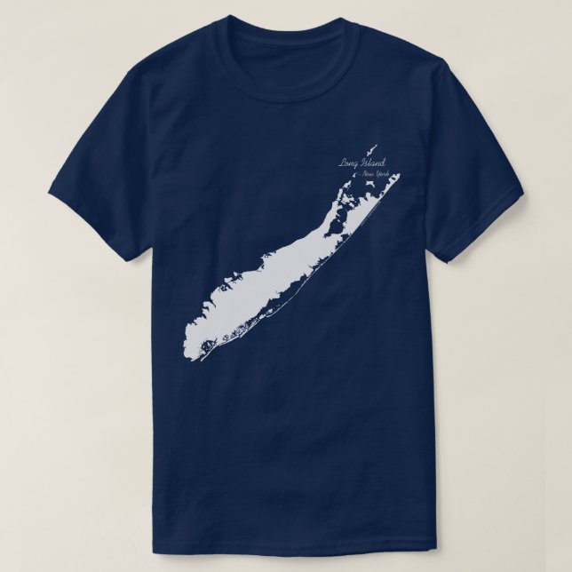 Camiseta Isla Larga Nueva York (Diseño del anverso)