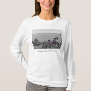 Camiseta Isla Mackinac Bike Color selectivo Larga Manga