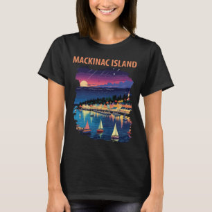 Camiseta Isla Mackinac Michigan Puerto Viaje