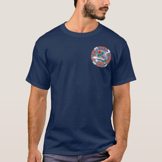 Camiseta Isla magnífica Luisiana de la estación de (Anverso)