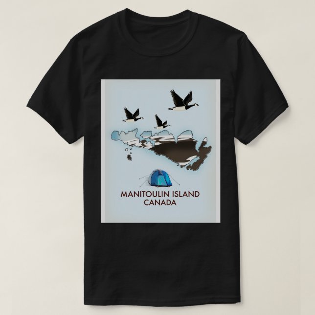 Camiseta Isla Manitoulin Canadá (Diseño del anverso)