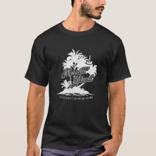Camiseta Isla Merritt Florida Costa Espacial Para Hombres M