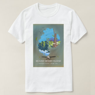Camiseta Isla Mount Desert, condado de Hancock, Maine, EE.