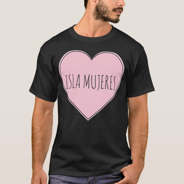 Camiseta Isla Mujeres Corazón (Anverso)
