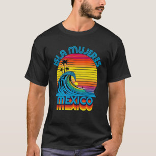 Camiseta Isla Mujeres México Retro Throwback Surf & Beach S