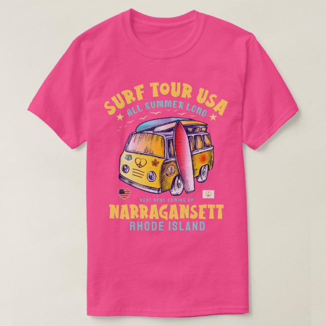 Camiseta Isla Narragansett Rhode (Diseño del anverso)