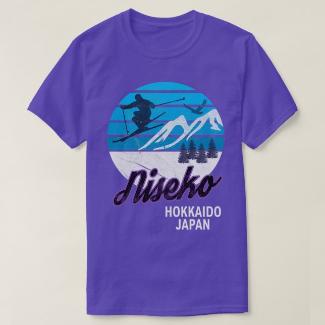 Camiseta Isla Niseko Hokkaido Estación de Esquí de Japón Sn (Diseño del anverso)