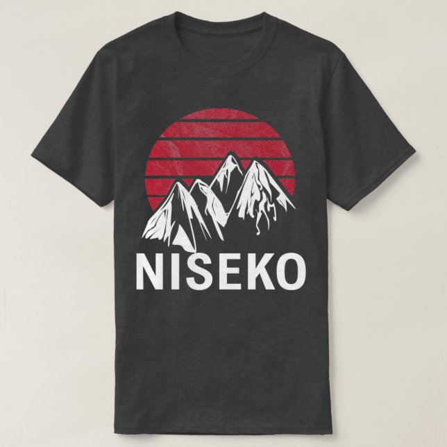 Camiseta Isla Niseko Hokkaido Japón Estación de esquí Bande (Diseño del anverso)