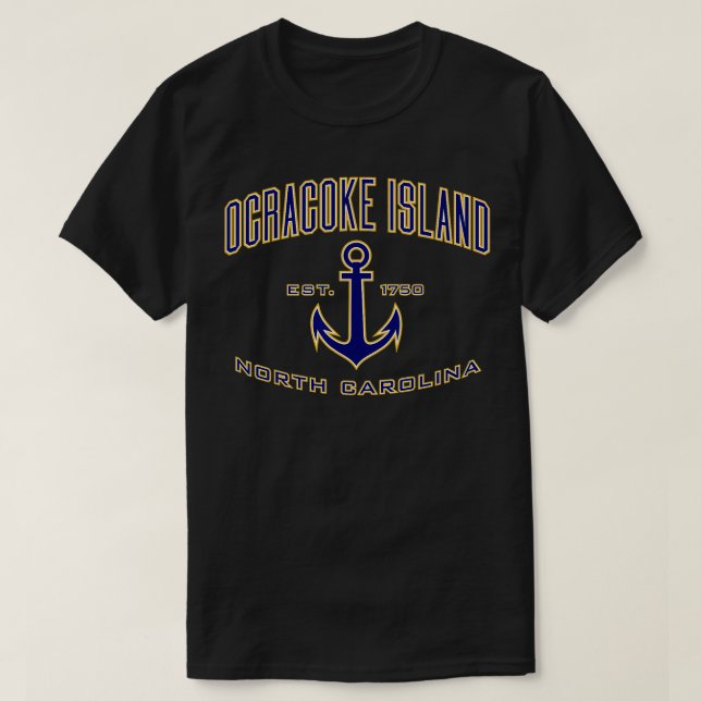 Camiseta Isla Ocracoke NC para mujeres hombres Chicas niños (Diseño del anverso)
