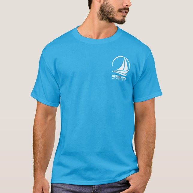 Camiseta Isla Ocracoke (sloop) (Anverso)