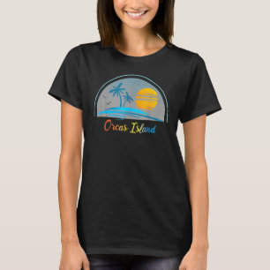 Camiseta Isla Orca Wa Washington Souvenir Palm Tree Surfe