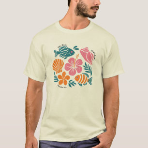 Camiseta Isla Paradisíaca de Verano Costero Retro