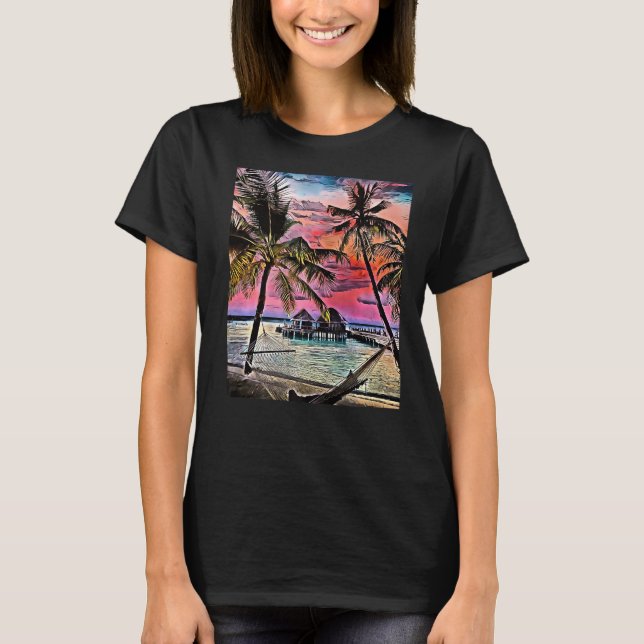 Camiseta Isla Paraíso Maldivas 1 (Anverso)
