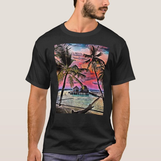 Camiseta Isla Paraíso Maldivas 1 (Anverso)