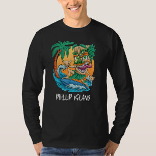 Camiseta Isla Phillip Australia Palm Tree Surfing Beach V