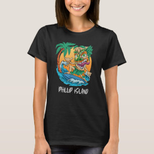Camiseta Isla Phillip Australia Palm Tree Surfing Beach V