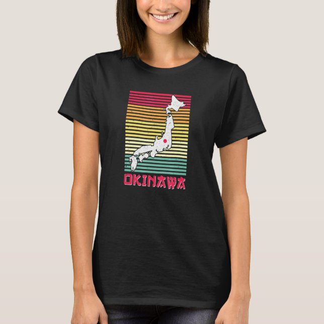 Camiseta Isla Retro Japonesa y Okinawa (Anverso)