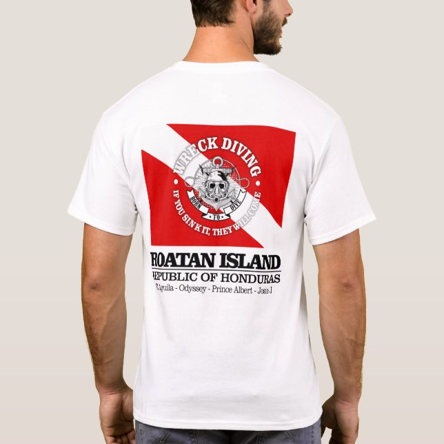 Camiseta Isla Roatan (buceo) (Reverso)