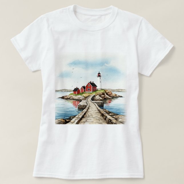 Camiseta Isla rocosa (Diseño del anverso)