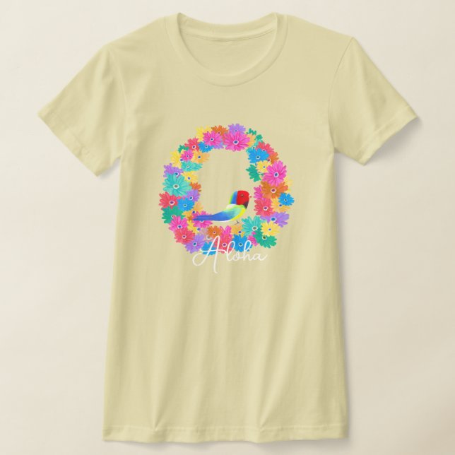 Camiseta Isla Rústica Pájaro 'Aloha'  (Distribución)