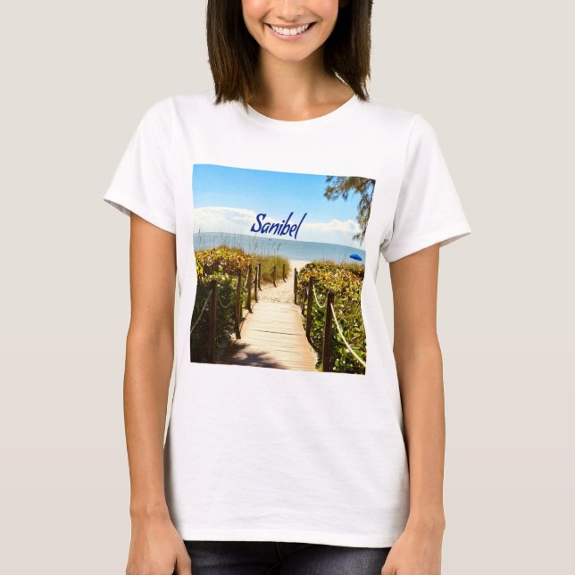 Camiseta Isla Sanibel Florida Beach Ocean (Anverso)