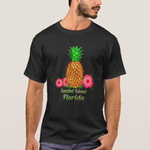 Camiseta Isla Sanibel Florida Pineapple Floral