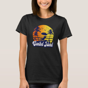 Camiseta Isla Sanibel Florida Sunset Beach Retro Premium