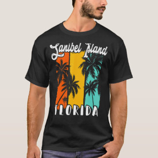 Camiseta Isla Sanibel Palm Trees Beach Florida Vacaciones F