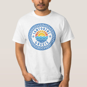 Camiseta Isla Santorini, Grecia - Sol Y Mar