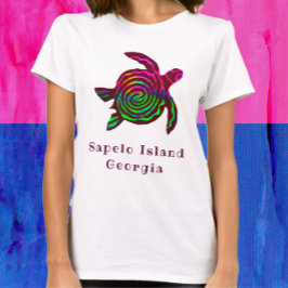 Camiseta Isla Sapelo Tortuga del Mar GA