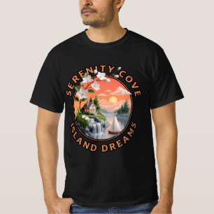 Camiseta Isla Serenity Cove Sueños Paisaje