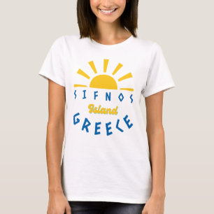 Camiseta Isla Sifnos, Grecia - Mujeres Sunshine