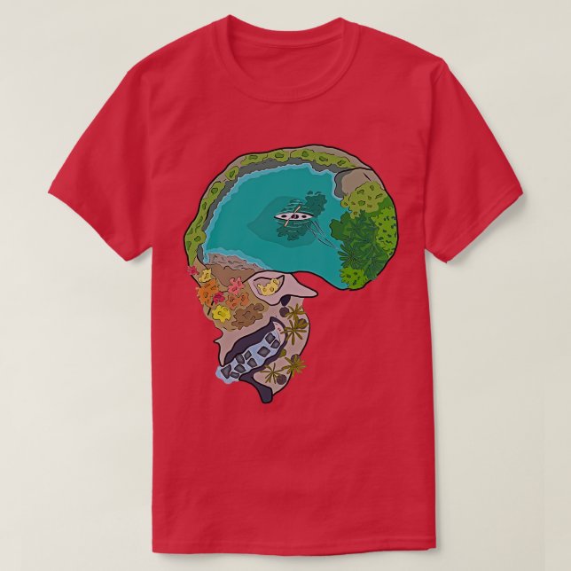 Camiseta Isla Skull (Diseño del anverso)