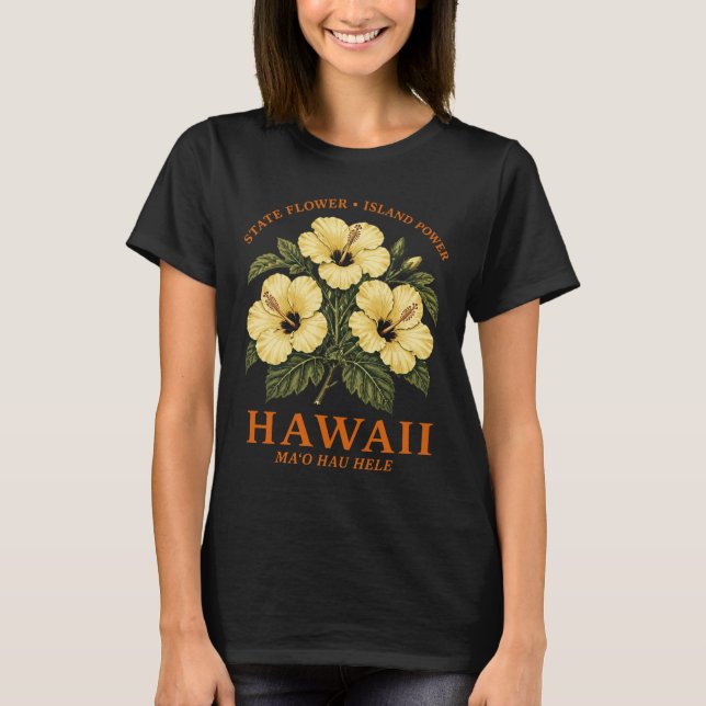 Camiseta Isla Sunshine Hibisco Hawaiano (Anverso)