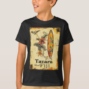 Camiseta Isla Tavaru Fiji Tabla de surf Playa Surfista Surf
