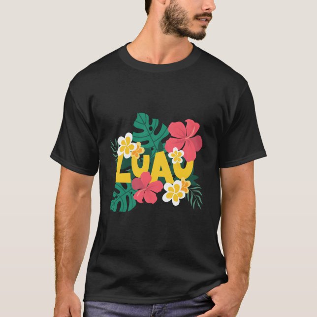 Camiseta Isla Tropical Aloha Hawaii Luau Py Surfing (Anverso)