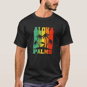 Camiseta Isla Tropical con collar de flores de Hawaii