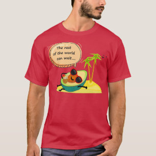Camiseta isla tropical de aguacate