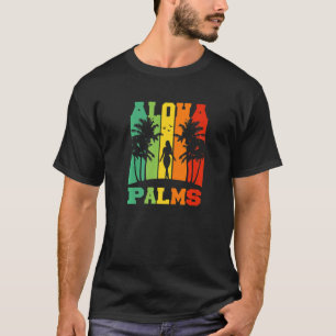 Camiseta Isla Tropical de Aloha Palms Fiesta Hawaii
