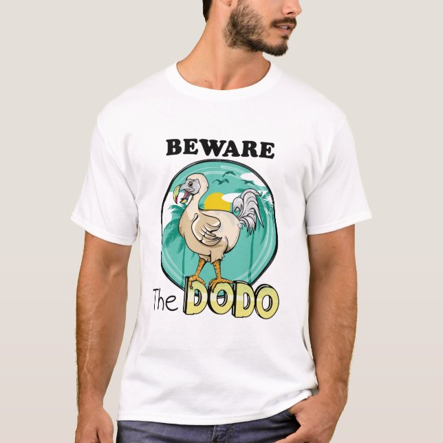 Camiseta Isla tropical de dodo divertida (Anverso)