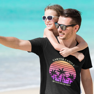 Camiseta Isla Tropical Familia Viaje Playa Personalizado Pa