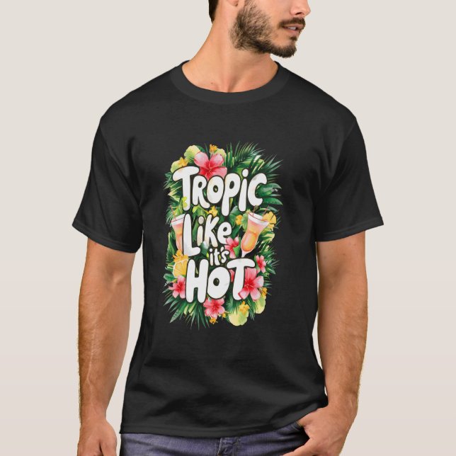 Camiseta Isla Tropical Hawaii (Anverso)